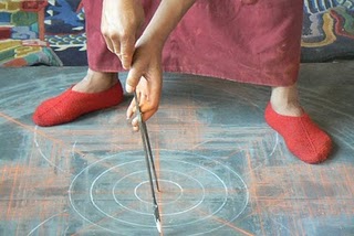 Mandala de Hevajra, monastère près de Leh, Ladakh 2008